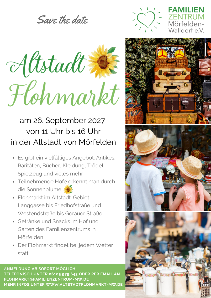 Altstadt Flohmarkt_26.09.2027 altstadtflohmarkt-mw.de, Hofflohmarkt Mörfelden-Walldorf